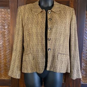JONES NEW YORK - Gold Black Jacket Size 16